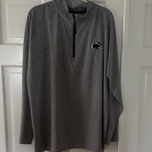 Champion Gray Penn State Quarterzip XL